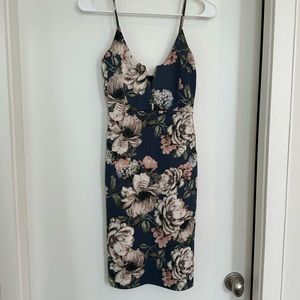 Blue floral mini dress✨